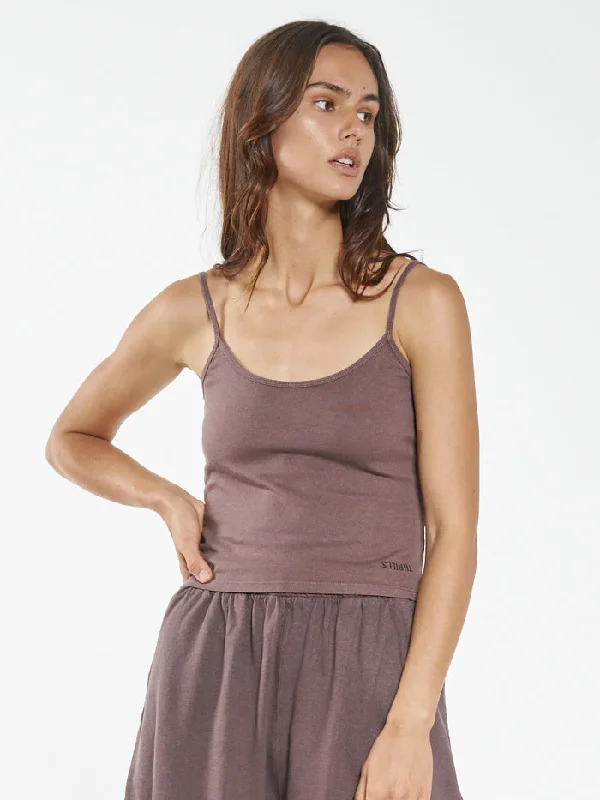 Hemp Heavyweight Bound Tank - Plum