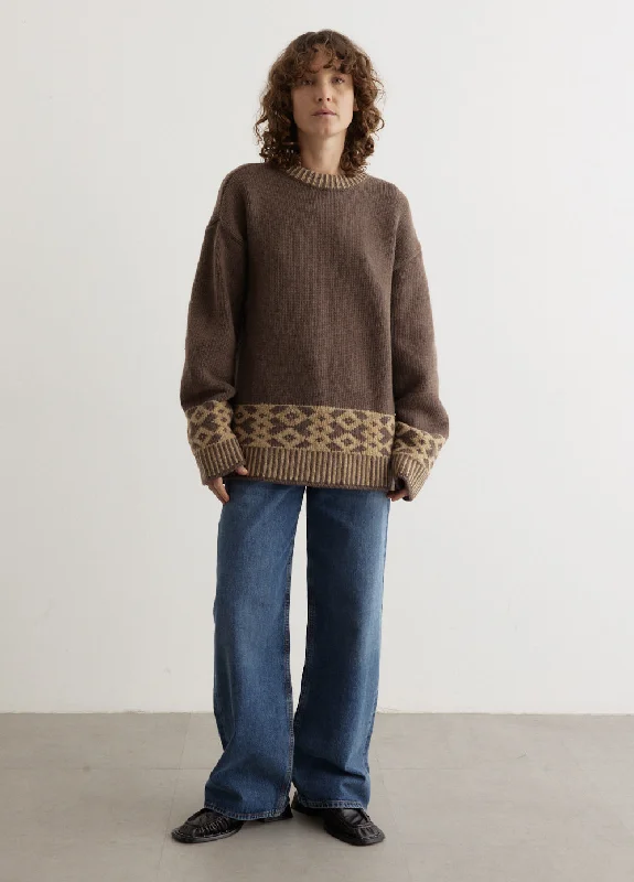 Jacquard Knit Sweater