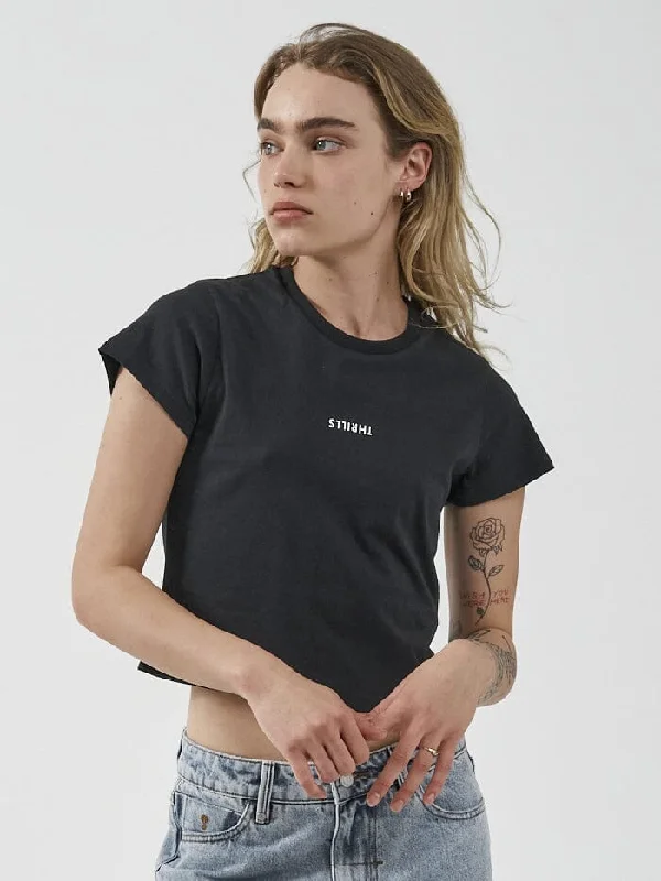 Minimal Thrills Mini Tee - Washed Black