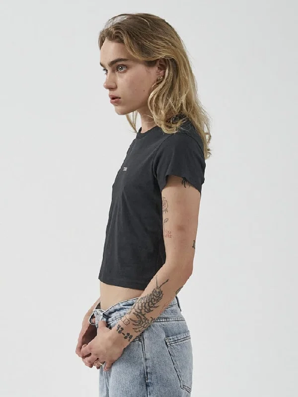 Minimal Thrills Mini Tee - Washed Black