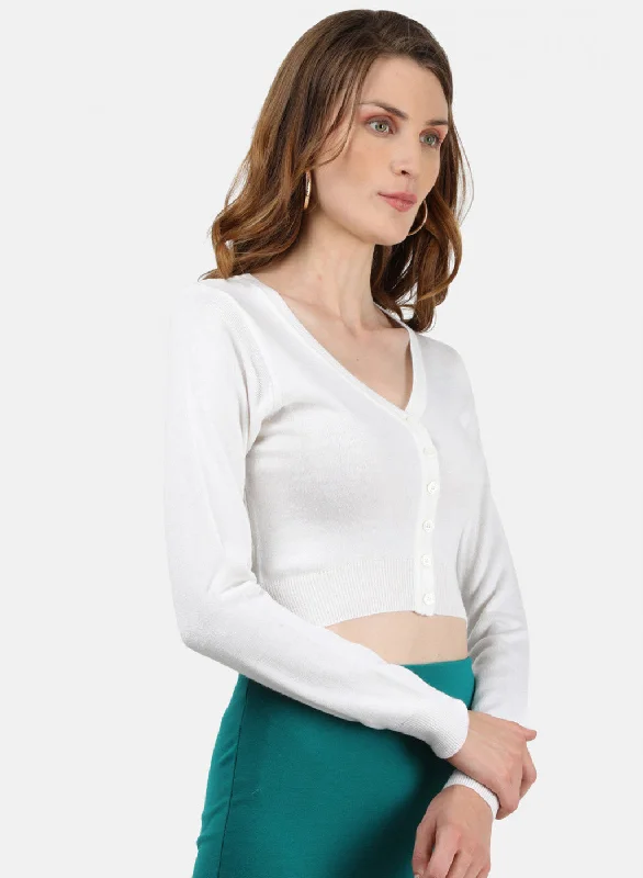 Women White Solid Blouse