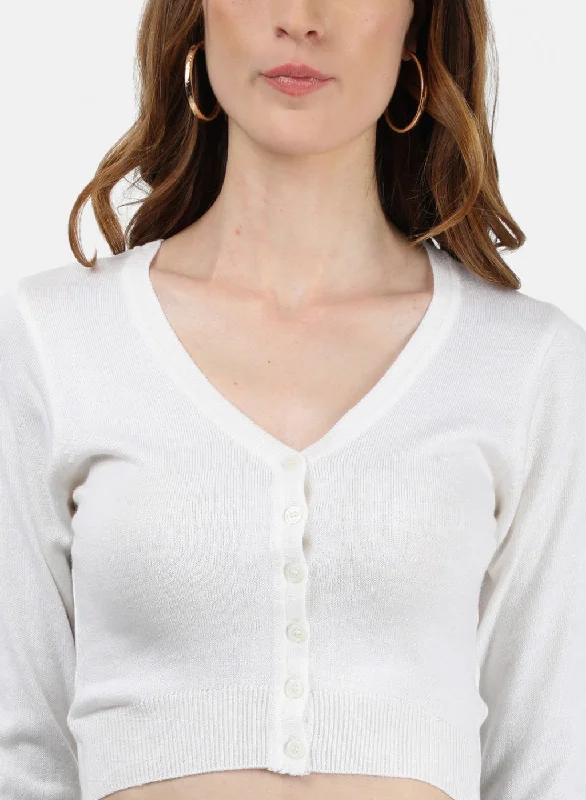 Women White Solid Blouse