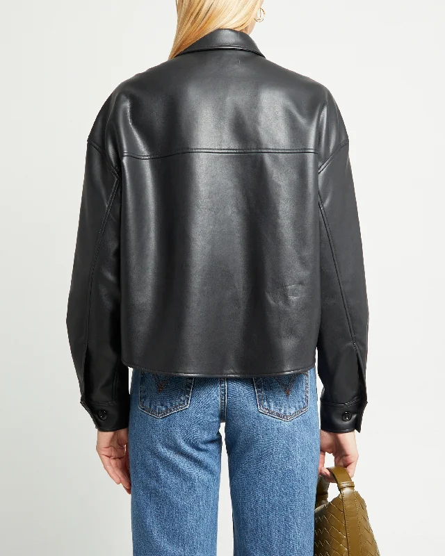 Nour Vegan Leather Shirt