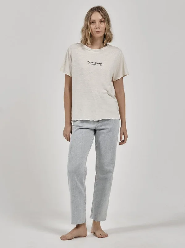 Persuasion Hemp Relaxed Tee - Heritage White