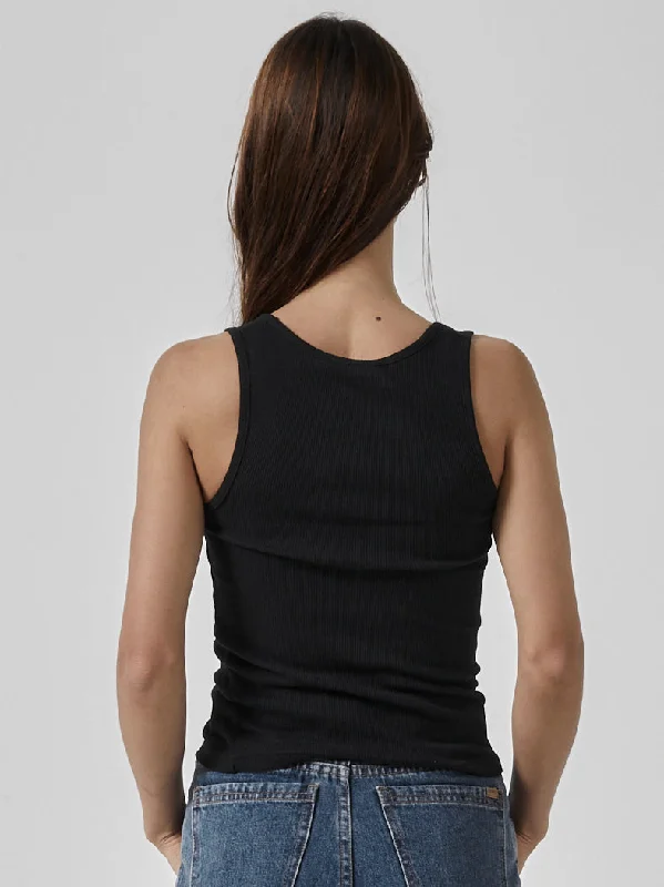 Plunge Rib Tank - Black