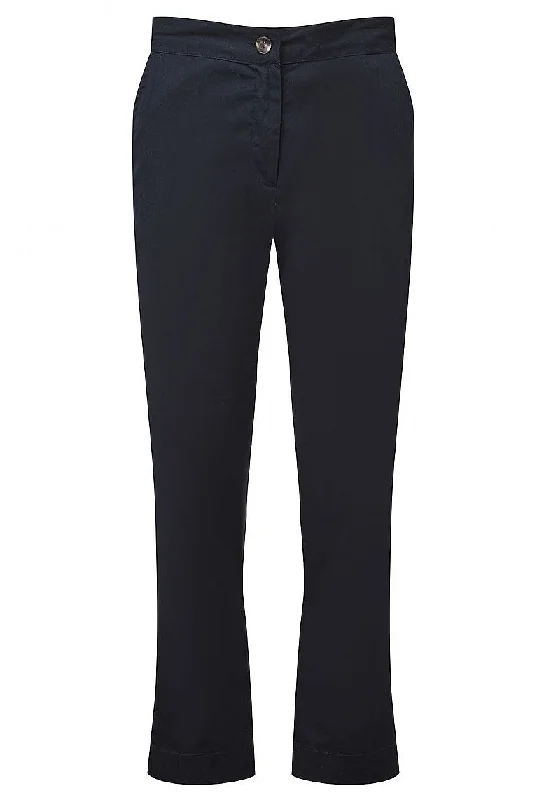 Stretch Light Poplin Folly Trouser – Navy