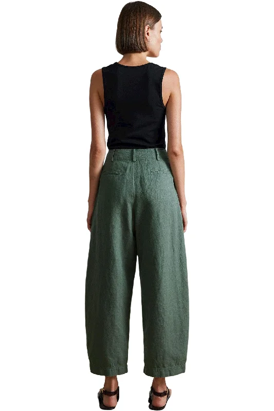 Apiece Apart Bari Crop Trouser in Thyme