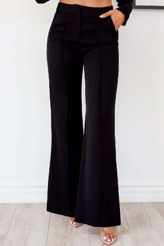 Carolina Black Pintuck Pants