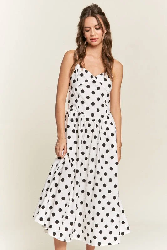 Iconic Moment Polkadot Midi Dress