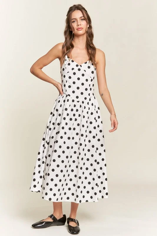 Iconic Moment Polkadot Midi Dress