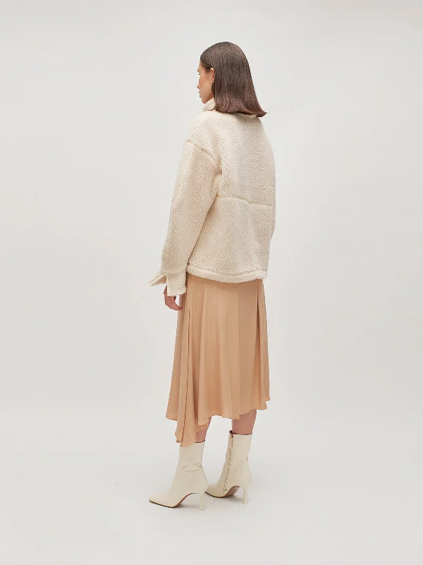 LIZZY midi skirt - champagne