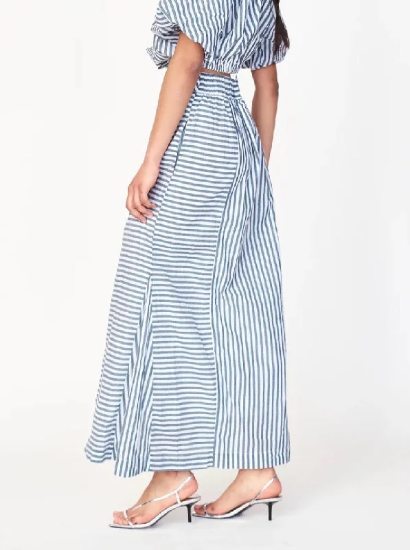 Mirth Praiano Skirt in Ocean Stripe