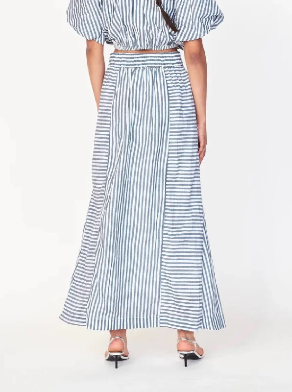 Mirth Praiano Skirt in Ocean Stripe