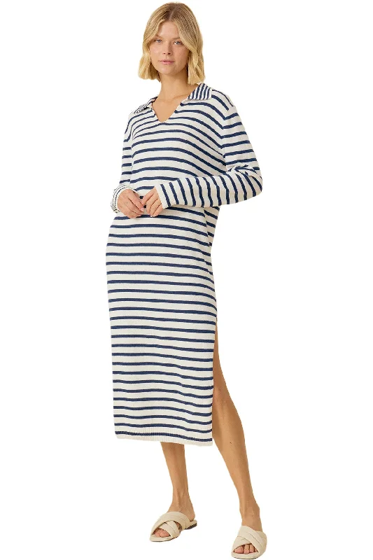 One Grey Day Mykonos Dress in Navy Combo