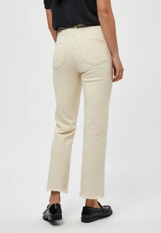 PC6183 Fione Cropped Jeans - Seedpearl Cream