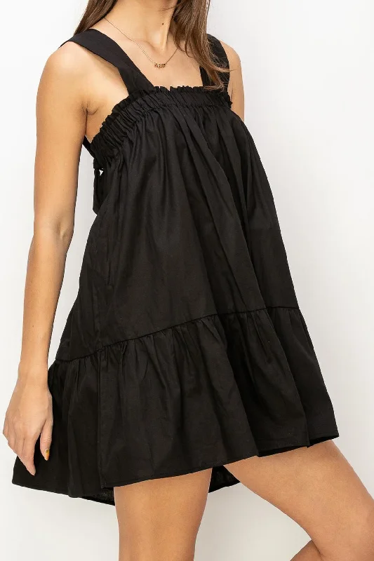 Poplin Babydoll Dress