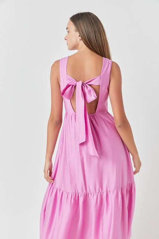 Rare Beauty Bow Midi Dress