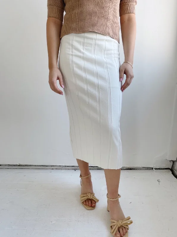 The Margot Skirt- Ivory