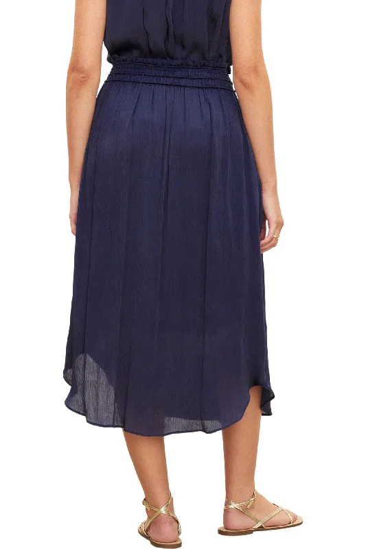 Velvet Dimi Pull on Skirt in Navy