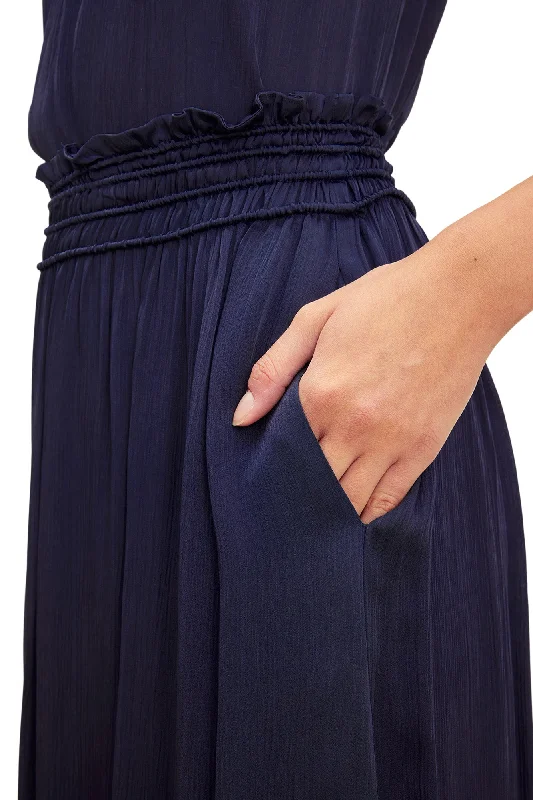 Velvet Dimi Pull on Skirt in Navy