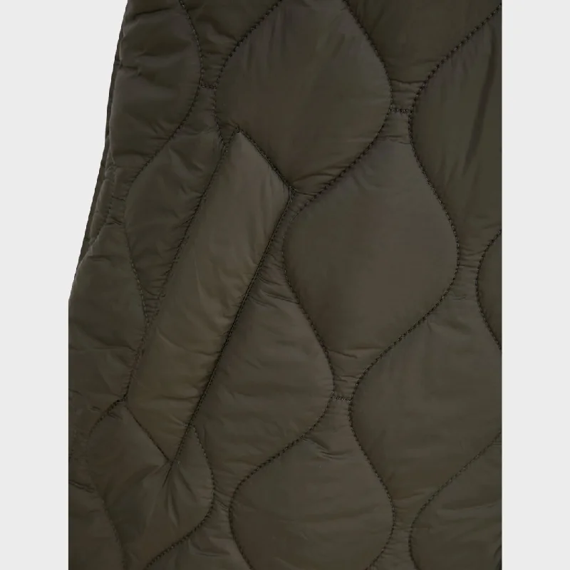 Ladies Khaki Longline Gilet