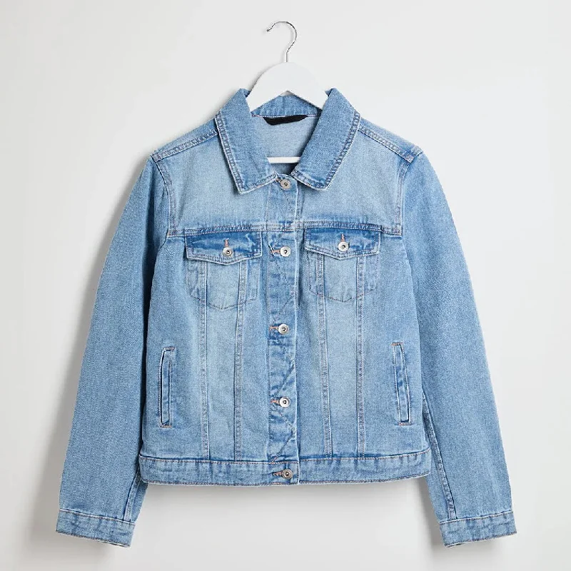 Ladies Light Blue Denim Jacket