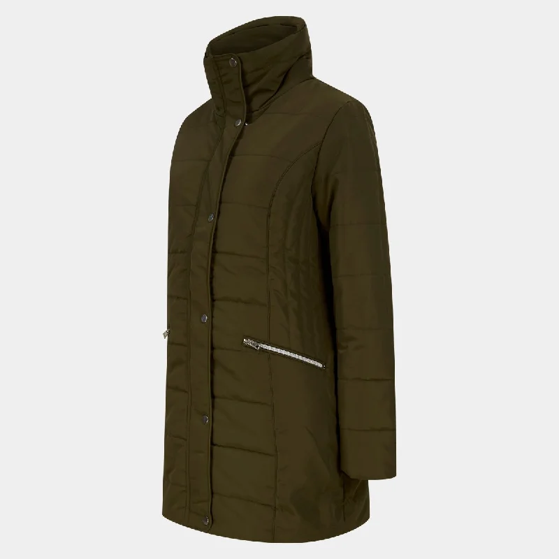 Ladies Quilted Padded Coat