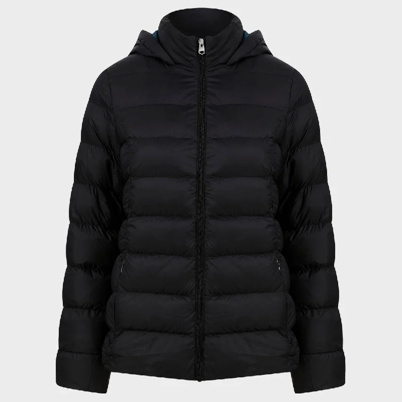 Ladies Tokyo Laundry Padded Puffa Coat Black