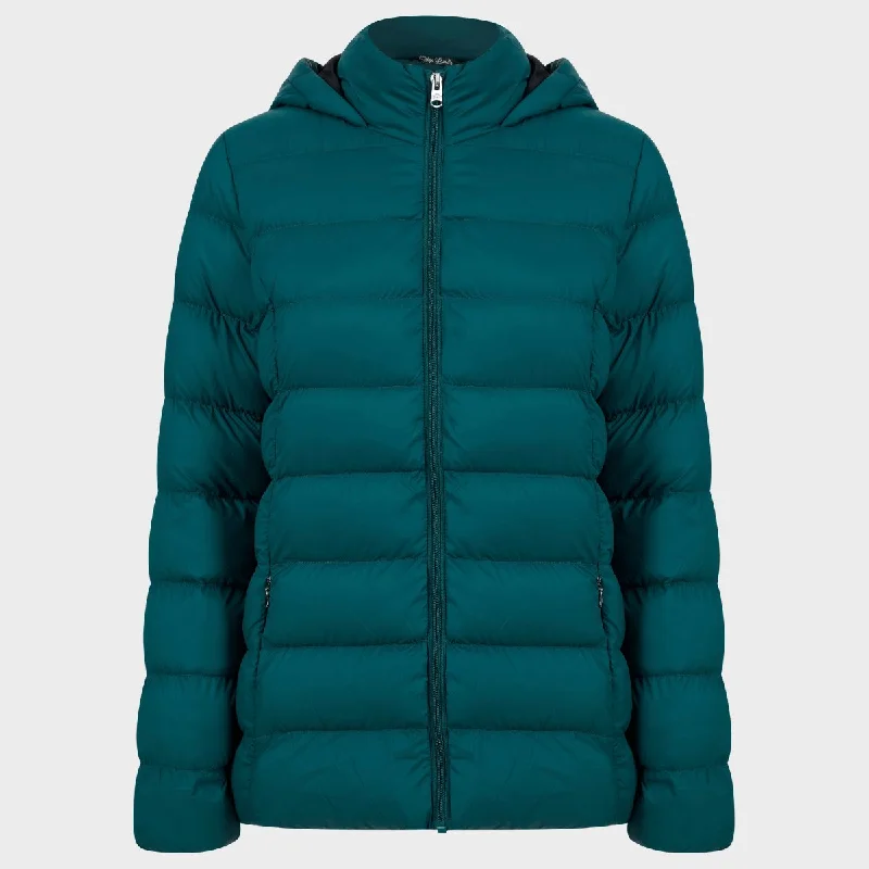 Ladies Tokyo Laundry Padded Puffa Coat Teal