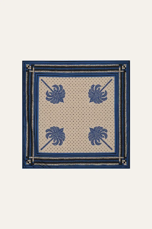 Palmas Canas Scarf In Navy