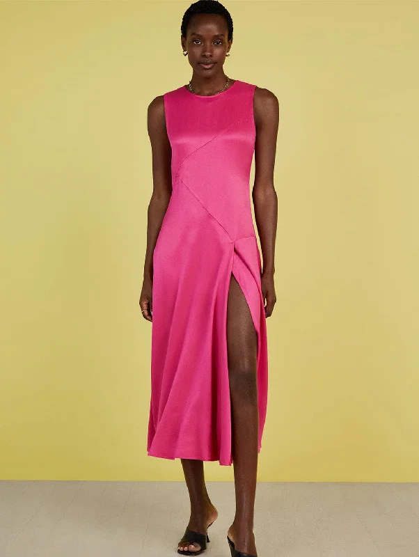 Soleil Ecojilin Dress | Hyper Pink