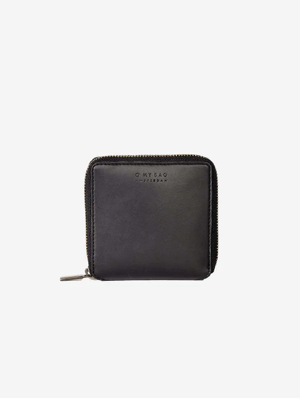 Sonny Apple Leather Square Wallet | Black