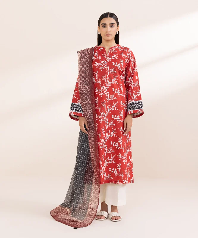 Printed Net Dupatta