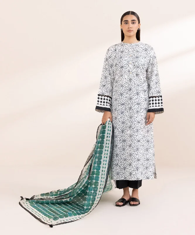 Printed Net Dupatta