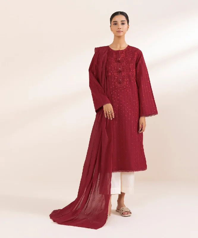 Embroidered Voile Dupatta