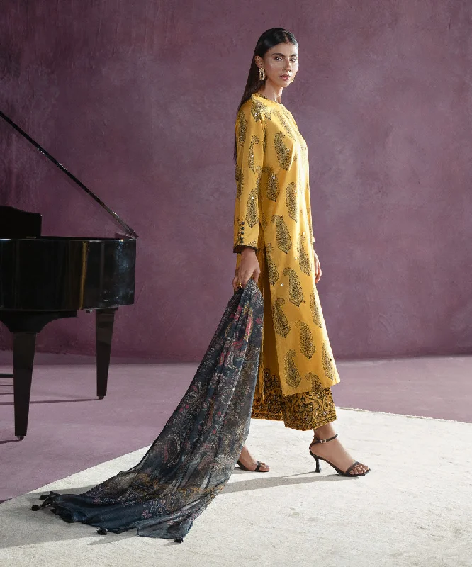 Printed Net Dupatta