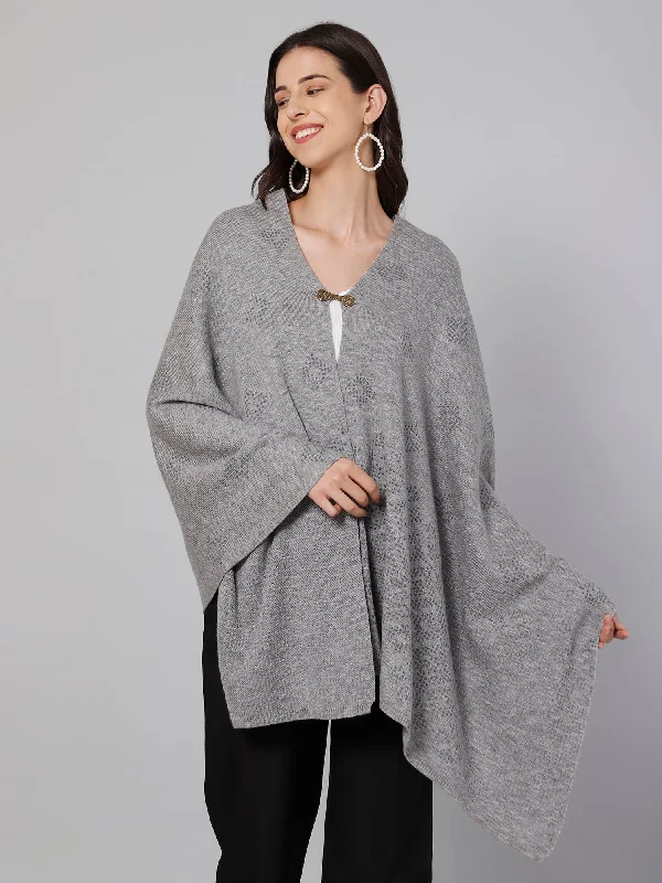 Cantabil Women Grey Melange Stole