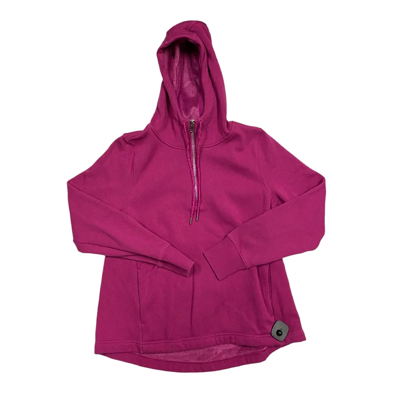 Athletic Sweatshirt Hoodie By Athleta In Pink, Size: M