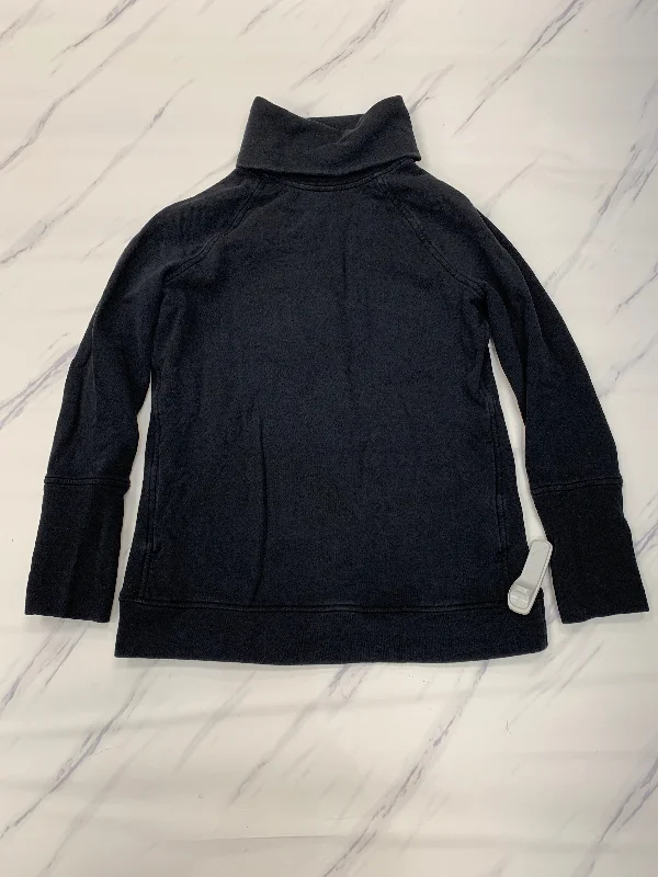 Athletic Sweatshirt Hoodie By Lululemon In Black, Size: 8