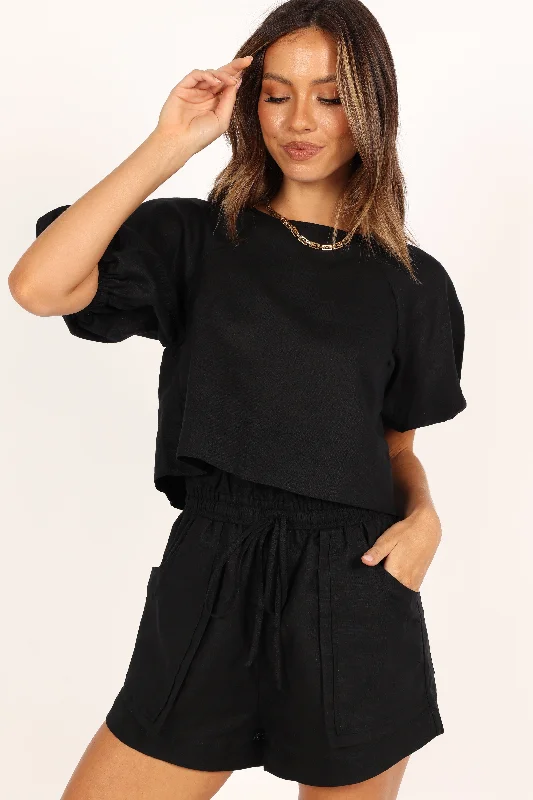 Chelsey Linen Set - Black