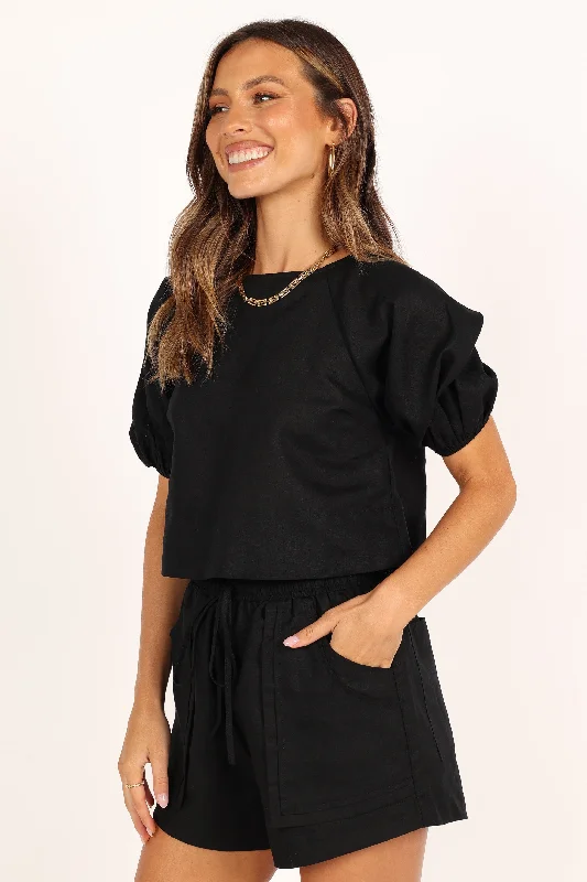 Chelsey Linen Set - Black