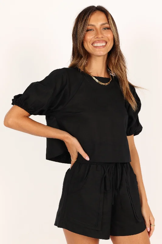 Chelsey Linen Set - Black