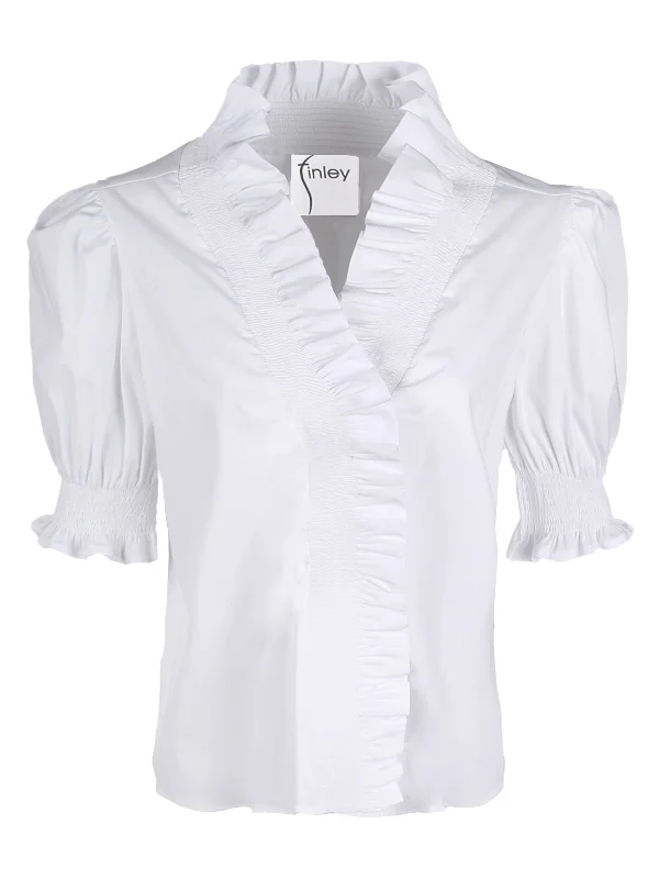 Cici Shirt White Silky Poplin