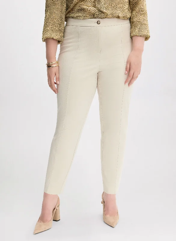 Emma Dart Detail Slim-Leg Pants – Regular