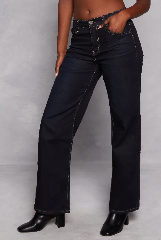 VIP High Waisted Wide Leg Jeans