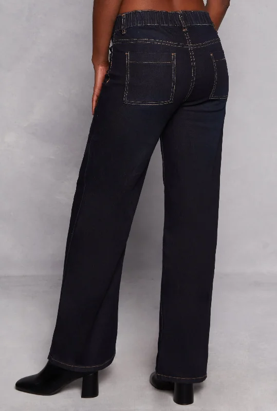 VIP High Waisted Wide Leg Jeans