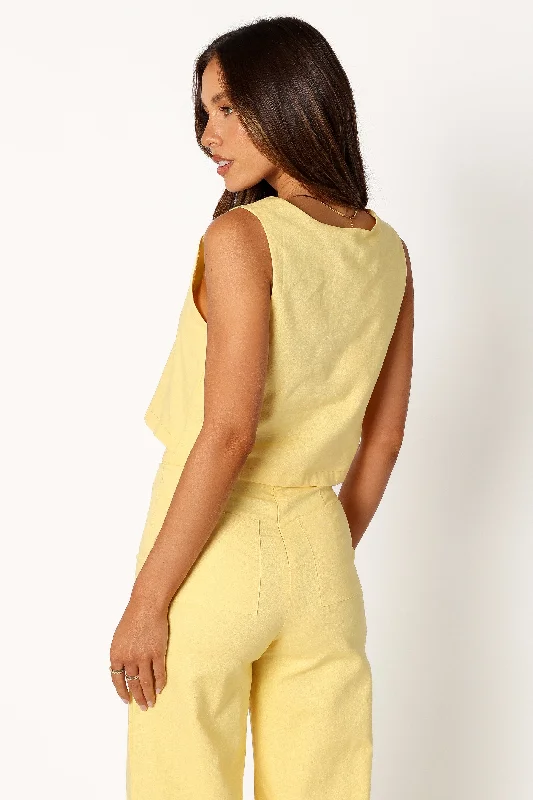 Devlin Top - Butter Yellow