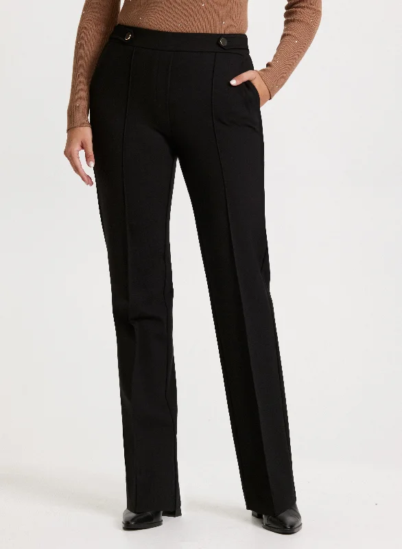 Sofia Pull-On Straight-Leg Pants - Tall