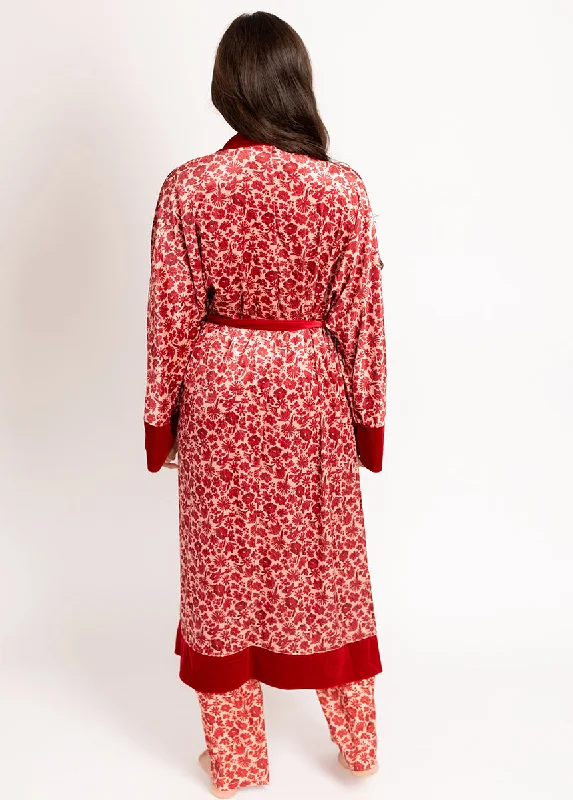 Kamila Robe in Red Floral