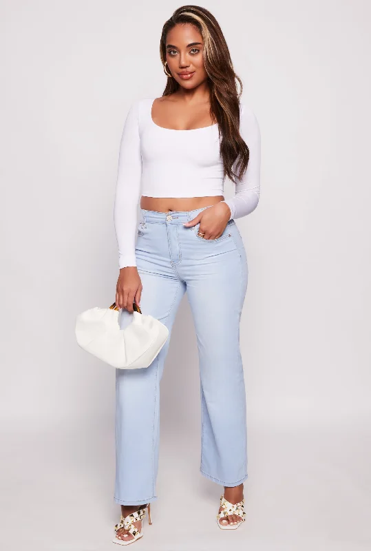 VIP High Waisted Wide Leg Jeans